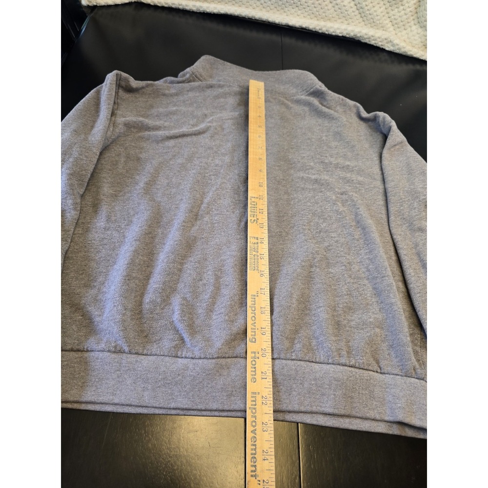 Victoria's Secret PINK Gray Quarter-Zip Pullover Sweatshirt - Large -‎ LOVE PINK - Picture 8 of 8